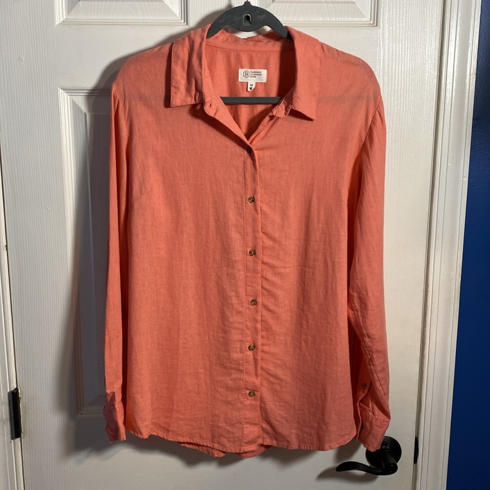 Candace Cameron Bure Long Sleeve Shirt, Pink, Medium